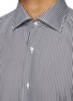  - LUIGI BORRELLI - NAPOLI - Rio Spread Collar Striped Cotton Shirt