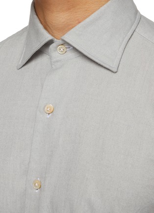  - LUIGI BORRELLI - NAPOLI - Rio Spread Collar Cotton Shirt