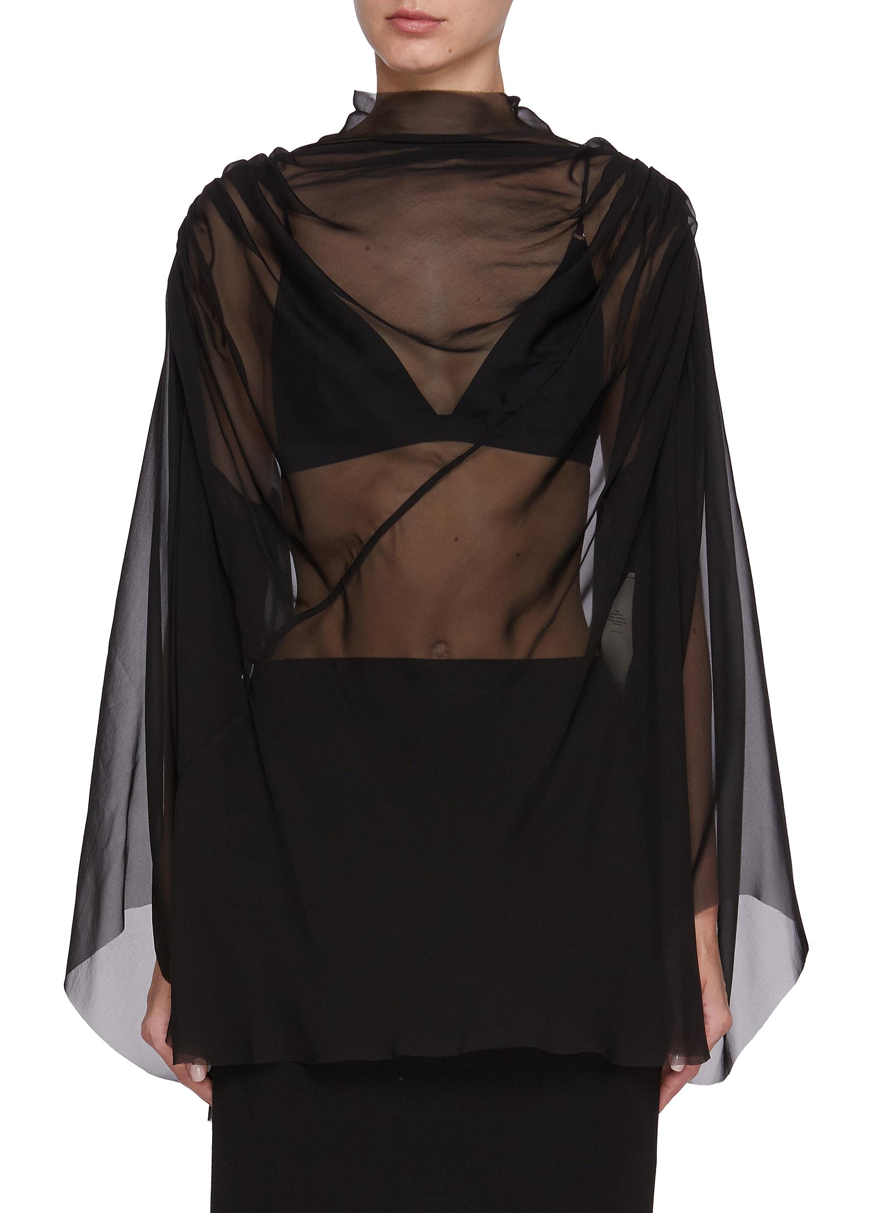 Fashion Men Women Wool Blend Cloak Double Breasted Cape