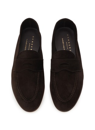 Detail View - Click To Enlarge - HENDERSON - Suede Penny Loafers