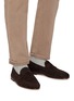 Figure View - Click To Enlarge - HENDERSON - Suede Penny Loafers