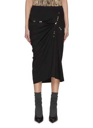 Main View - Click To Enlarge - DRIES VAN NOTEN - Heaven Embellished Cotton Midi Skirt