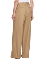 DRIES VAN NOTEN | Belted Pleated Wide Leg Cotton Trousers | Women