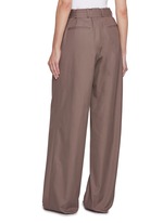 DRIES VAN NOTEN | Belted Pleated Wide Leg Cotton Trousers | Women