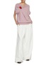 Figure View - Click To Enlarge - DRIES VAN NOTEN - Pleated Wide Leg Light Wash Jeans