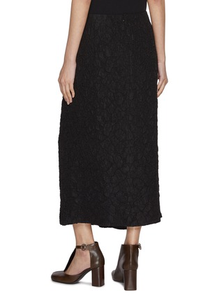 Back View - Click To Enlarge - DRIES VAN NOTEN - Draped Jacquard Maxi Skirt