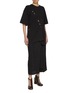 Figure View - Click To Enlarge - DRIES VAN NOTEN - Draped Jacquard Maxi Skirt