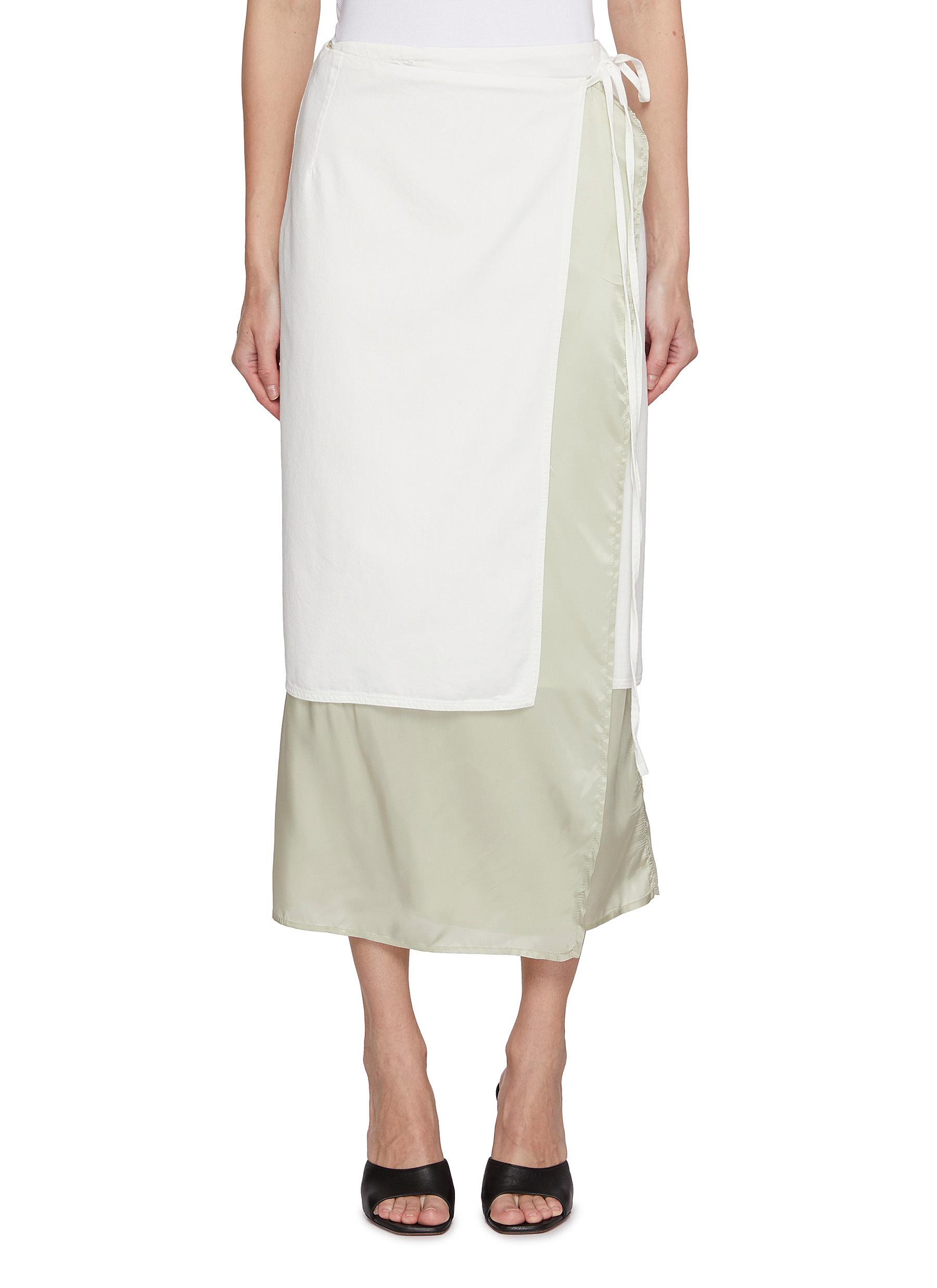 Dries Van Noten レイヤードシルクコート ライラック Dries Van Noten レイヤードシルクコート ライラック (Dries Van