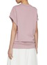 Back View - Click To Enlarge - DRIES VAN NOTEN - Embellished Pin Draped Cotton Top