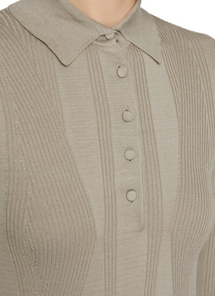  - DRIES VAN NOTEN - Touria Spread Collar Cotton Polo Shirt