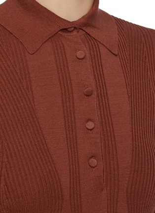  - DRIES VAN NOTEN - Touria Spread Collar Cotton Polo Shirt