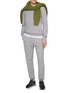 Figure View - Click To Enlarge - SUNSPEL - Loopback Cotton Track Pants