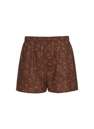 Main View - Click To Enlarge - SUNSPEL - Floral Printed Cotton Boxer Shorts