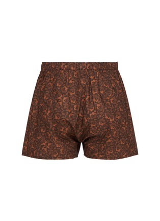 Figure View - Click To Enlarge - SUNSPEL - Floral Printed Cotton Boxer Shorts