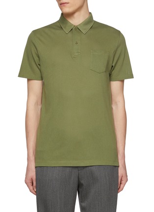 Main View - Click To Enlarge - SUNSPEL - Riviera Pocket Cotton Polo Shirt