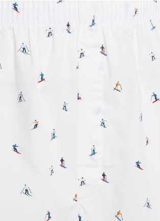 Detail View - Click To Enlarge - SUNSPEL - Ski Slope Printed Cotton Boxer Shorts