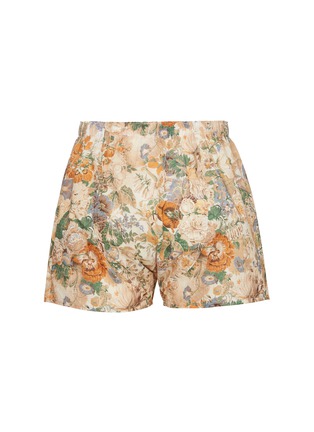 Figure View - Click To Enlarge - SUNSPEL - Floral Printed Cotton Boxer Shorts