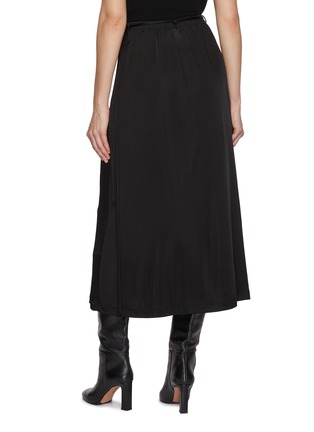 Back View - Click To Enlarge - HELMUT LANG - Fluid Wrap Skirt