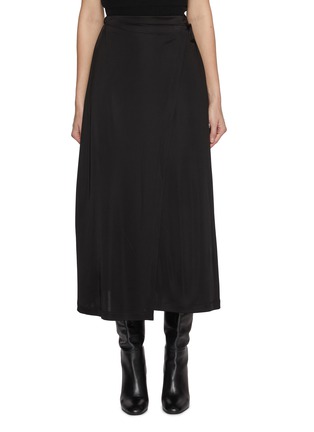 Main View - Click To Enlarge - HELMUT LANG - Fluid Wrap Skirt