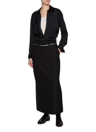 Figure View - Click To Enlarge - TOTEME - Slouch Waist Shirt