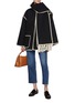 Figure View - Click To Enlarge - TOTEME - Embroidered Scarf Wool Blend Jacket