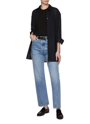 Figure View - Click To Enlarge - TOTEME - Twisted Seam Cropped Jeans