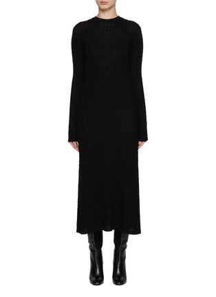 Main View - Click To Enlarge - TOTEME - Cable Knit Wool Dress