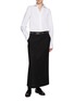 Figure View - Click To Enlarge - TOTEME - Low Waist Straight Skirt