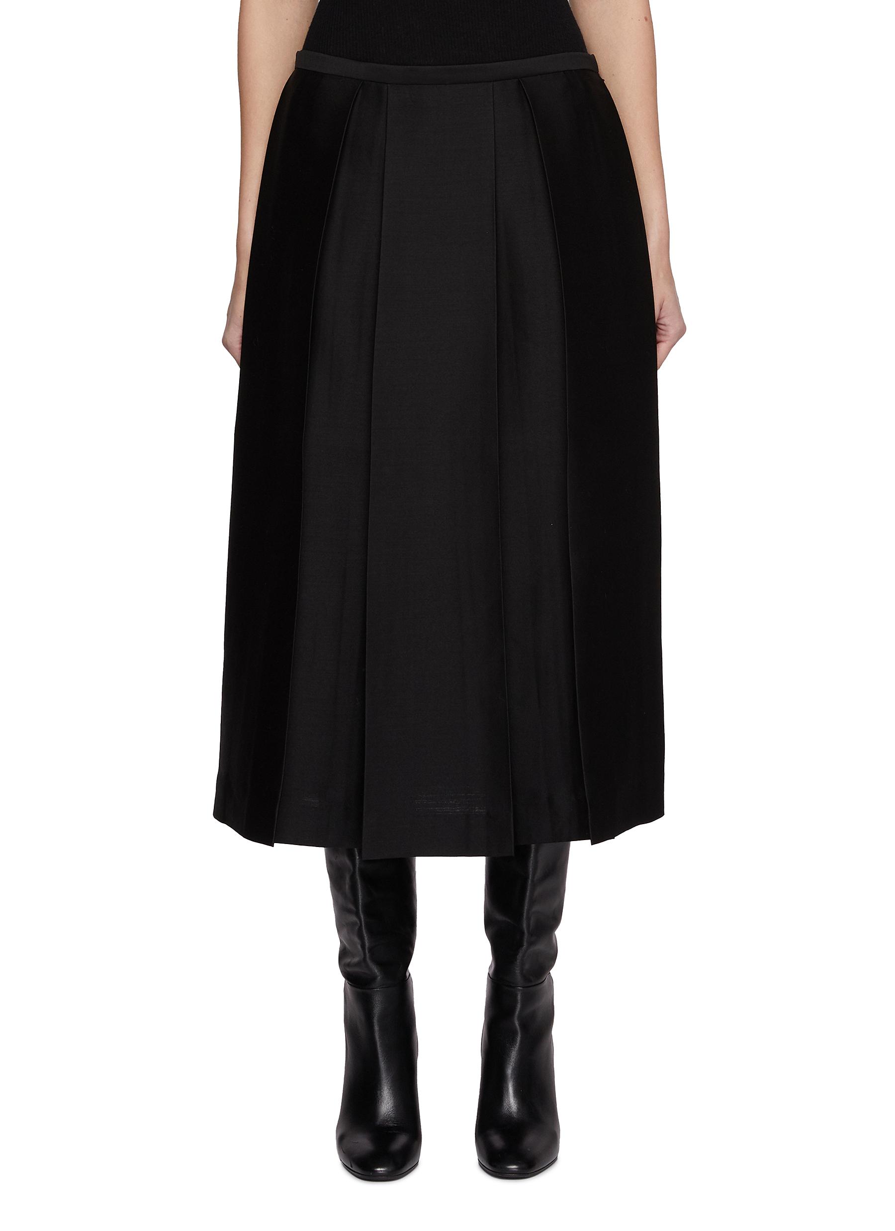 30/-COTTON TWILL DRAPE DETAIL SKIRT PANTS – THE SHOP YOHJI