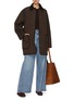 Figure View - Click To Enlarge - TOTEME - Corduroy Collar Quilted Barn Jacket