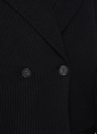  - TOTEME - Shawl Lapel Double Breasted Wool Blend Cardigan