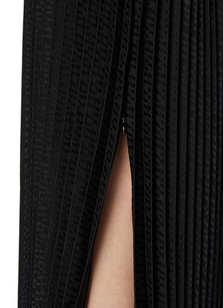  - HELMUT LANG - Pleated Front Zippered Slit Skirt