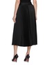 Back View - Click To Enlarge - HELMUT LANG - Pleated Front Zippered Slit Skirt