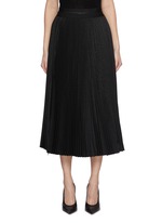 HELMUT LANG | Pleated Front Zippered Slit Skirt | Women