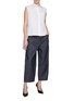 Figure View - Click To Enlarge - HELMUT LANG - Cacoon Pull-On Jeans