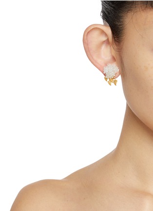 Figure View - Click To Enlarge - MONSHIRO - Ajisai Petite Earrings