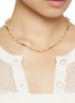 Figure View - Click To Enlarge - MONSHIRO - Glass pearl Bat Chain Short Necklace