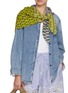 Figure View - Click To Enlarge - ÉPICE - Geometric Print Cotton Silk Square Bandana