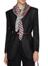 Figure View - Click To Enlarge - ÉPICE - Geometric Print Cotton Silk Square Bandana
