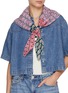 Figure View - Click To Enlarge - ÉPICE - Geometric Print Cotton Silk Square Bandana
