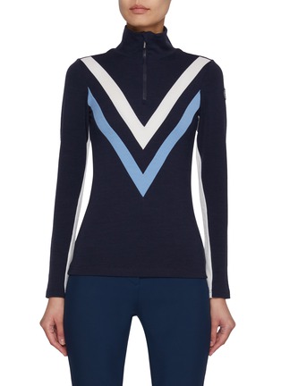 Main View - Click To Enlarge - WE NORWEIGIANS - Voss Chevron Half Zip T-shirt