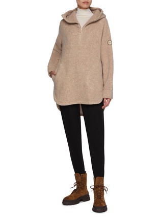 Figure View - Click To Enlarge - WE NORWEIGIANS - Alat Shearling Wool Hoodie