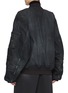 Back View - Click To Enlarge - BALENCIAGA - Distressed Dark Wash Bomber Jacket