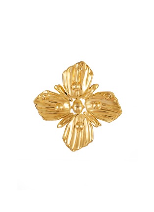 Figure View - Click To Enlarge - GOOSSENS - Gold Plated Pearl Brooch