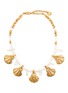 Main View - Click To Enlarge - GOOSSENS - Gold Plated Pearl Necklace