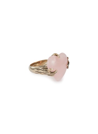 Main View - Click To Enlarge - GOOSSENS - Coeur Précieux Heart Gold-Plated Ring — Size 53