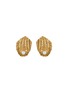 Main View - Click To Enlarge - GOOSSENS - Bo Gold Plated Pearl Clip Earrings