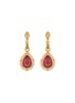 Main View - Click To Enlarge - GOOSSENS - Venise Gold Plated Pear Earrings