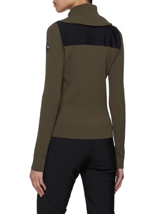 Back View - Click To Enlarge - FUSALP - Louana Two Tone Half Zip Sweater