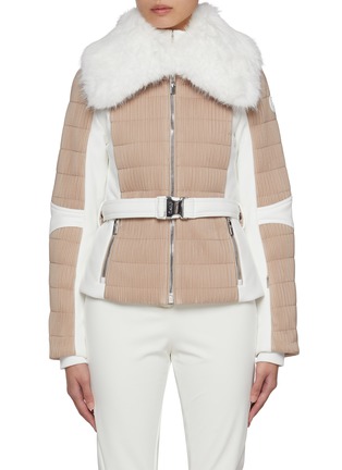 Main View - Click To Enlarge - FUSALP - Gitu Faux Fur Hood Belted Jacket